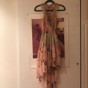 Free People Ruffled Flowy Dress